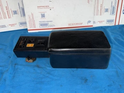 86-91 Mazda FC3S RX7 Center Console Armrest Elbow Rest Black + Switches - Image 1 of 4