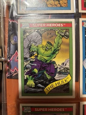 1990 年漫威漫画 Impel 集换卡 绿巨人 #3 超级英雄 状况完好 罕见 — 第 1/2 张图片