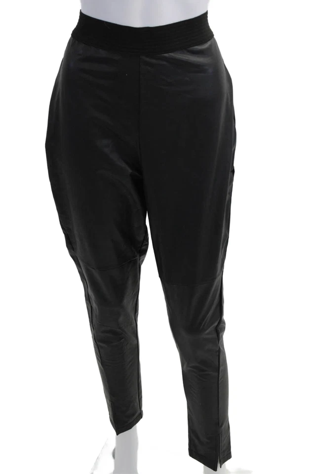 Pantalones de chándal negros para mujer French Connection cremallera 88 % poliéster talla L Foto 1 de 4