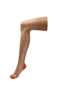AGENT PROVOCATEUR Womens Stockings Seam Heel Contrast Skinny Beige Size L - Picture 1 of 12