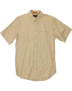 Camisa de manga corta DOCKERS para hombre pequeña beige algodón CI50 - Imagen 1 de 3