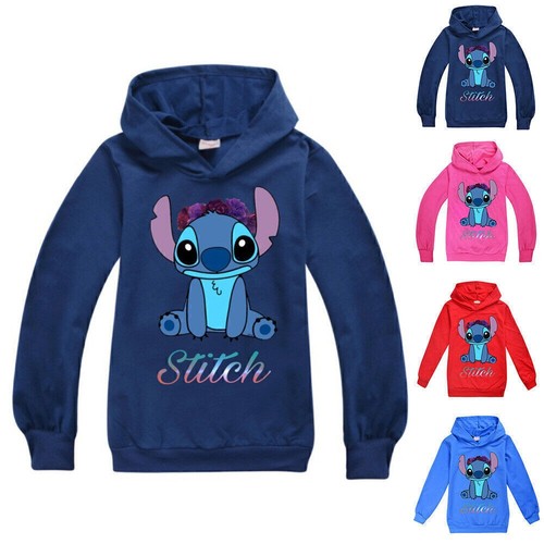 VETEMENTS ��Lilo & Stitch Felpa con Cappuccio Bambini Ragazze Ragazzi Felpa con Cappuccio Abbigliamento