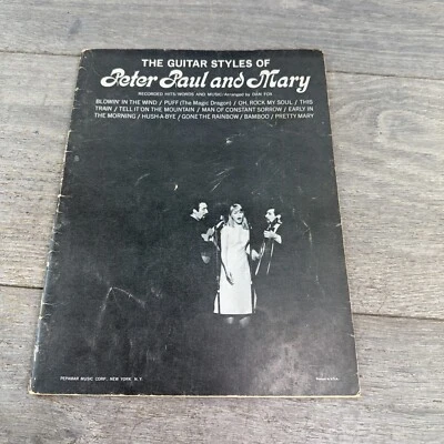 THE GUITAR STYLE OF PETER PAUL AND MARY Cancionero Partituras Vintage Folk 1964 Foto 1 de 4