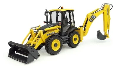 Universal Hobbies 1:50 Komatsu WB97S-8 4WD Backhoe Loader Diecast Replica UH8139 - Image 1 of 4