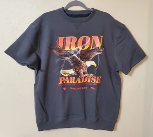 Under Armour Mens Project Rock Iron Paradise Cutoff Sweatshirt 1367037-010 Large - Picture 1 of 8