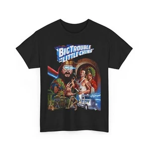 T-shirt unisex Big Trouble in Little China film 1986 maglietta cotone pesante - Foto 1 di 37
