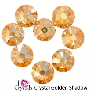 CRYSTAL GOLDEN SHADOW IHC Austrian 5ss 1.8mm 2058 Flatback Rhinestones 144 pcs - Picture 1 of 5