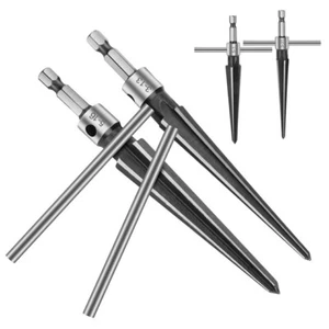 2 PCS T Handle Tapered Reamers Set 1/8"-1/2" & 3/16"-5/8" Bridge Pin Hole Tools - Picture 1 of 7