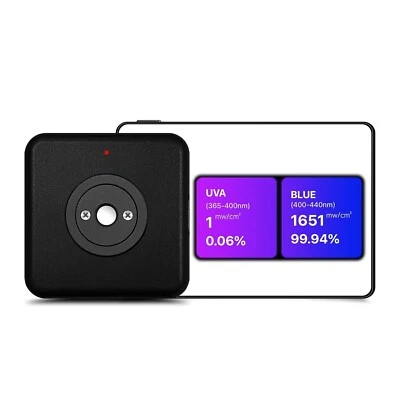 AQUAHORTI AH-DCLM Dental Curing Light Meter for Blue and UVA Light