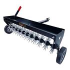  SAT-401BH-A Tow Behind Spike Aerator with Transport Wheels & Galvanized Steel 