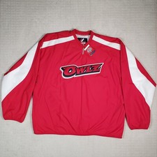 Orem Owlz Jacket Mens 2XL Red Majestic Managers Coat Minor League Baseball MiLB