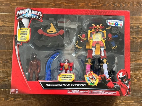 Power Rangers Ninja Steel Megazord and Cannon Toys R Us Exclusive BRAND NEW!!! Cover