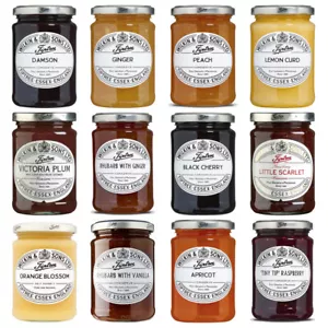 Tiptree Jam Jar Lemon Black Cherry Strawberry Plum Vanilla Tawy Wilkin & Sons - Picture 1 of 22