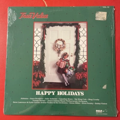 True Value Happy Holidays Vol. 21 LP RCA Bing Crosby Elvis Christmas SEALED!!!! - Image 1 of 2