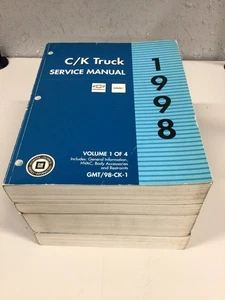 1998 C/K Truck Service Manual, GMT/98-CK-1F, 4 Volume Set - Picture 1 of 9