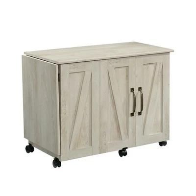 Wooden Rolling Sewing Desk/Cabinet - Image 1 of 2
