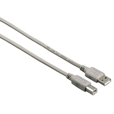Hama 4m USB-Kabel 2.0 Anschlusskabel Typ A auf B Stecker Daten Verbindungskabel - Bild 1 von 2