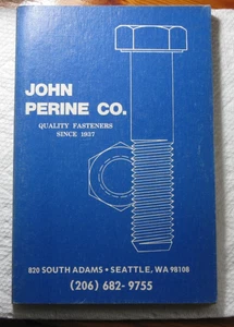 Unbrako Socket Screws Catalog for Distributer from John Perine CO. Seattle 1977 - Picture 1 of 3