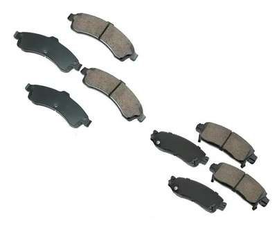 Fits 2002-2005 Chevrolet Trailblazer & EXT Front & Rear Ceramic Brake Pads - Image 1 of 4