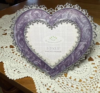 S-Sunflower бренд 3,5 «X 5,5» фиолетовый, в форме сердца картина рамка - Изображение 1 из 4