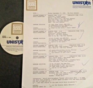 RADIOSENDUNG 17.9.90 DIE VIER JAHRESZEITEN mit 3 FRANKIE VALLI INTERVIEWS & 15 GROSSEN HITS - Bild 1 von 2