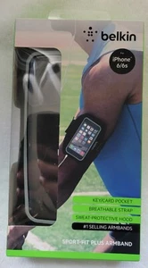 Belkin Sport-Fit Plus #1 Selling Armbands for Apple iPhone 6/6s Plus - Black - Picture 1 of 3