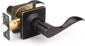 Mengico 10 Pack Door Handle,Oil Rubbed Bronze Interior Door Lock,Bedroom Door... - Imagen 1 de 6