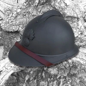 WWI WW1 French Adrian Helmet Steel Military Soldier Type M1915 M15 Infantry - Picture 1 of 11