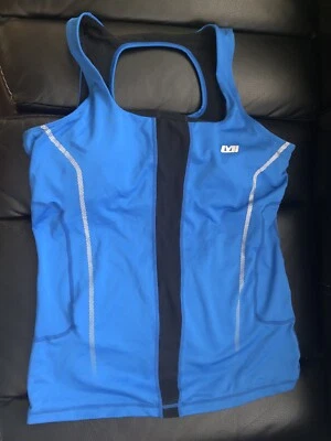 Les Mills Women’s Black Blue Tank Top Size Large EUC! - Image 1 of 4