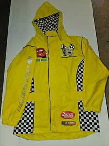 Disney Lightning McQueen Yellow Raincoat/Jacket Youth 9/10 - Picture 1 of 9
