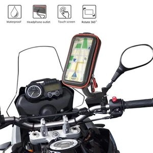 Waterproof Phone Holder Mount Case GPS Holder Handlebar Bag for Motorcycle Bike - Picture 1 of 9