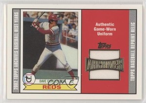 2002 Topps Archives Uniform Relics Dave Concepcion #TUR-DC