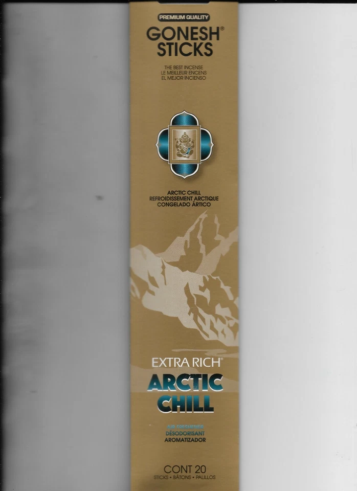 PALITOS DE INCIENSO GONESH EXTRA RICOS ARCTIC CHILL 20C 20 PALITOS Foto 1 de 1