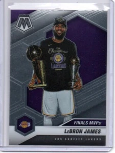 LeBron James 2020-21 Panini Mosaic - Finals MVPs Silver Prizm #297 - Picture 1 of 2