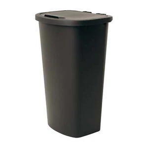 11 Gallon Trash Can, Lift Top Kitchen Trash Can, Black - Picture 1 of 12