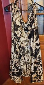 Fashion Nova Together Forever Long Flowing Halter Coverup Top - Size S - Picture 1 of 8