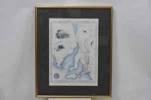 Antique Map of Part of South Australia by John Tallis c1851 - Reproduction - Picture 1 of 21