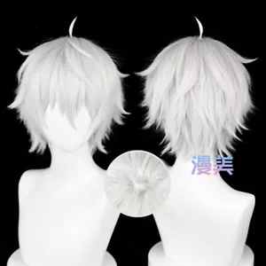 BLUE LOCK Nagi Seishiro Periwig Peluca Corta Moda Blanca Regalo Juegos con disfraces - Imagen 1 de 5