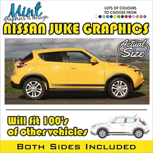 NISSAN JUKE Rayas Laterales JDM Nismo Calcomanías Adhesivas Gráficos TEKNA GRATIS P&P 005 - Imagen 1 de 4