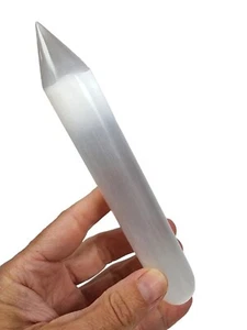 Selenite Crystal Polished Wand Morocco 126 grams - Picture 1 of 2