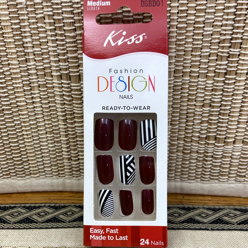 Broadway/Kiss - Fashion Express, acrílico, diseño, francés, uñas adhesivas de salón Foto 1 de 1