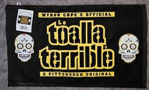 Pittsburgh Steelers La Toalla Spanish Glow Dead Skull Terrible Towel NEW w Tag - Picture 1 of 1