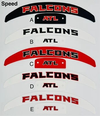 Para-choques 3D capacete de velocidade tamanho completo Falcons - Imagem 1 de 3