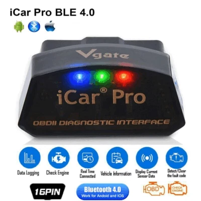 ELM327 Vgate iCar Pro Bluetooth 4.0 OBD2 Diagnosegerät Scanner Für Android/IOS - Bild 1 von 4