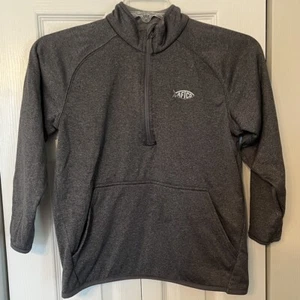 Aftco Quarter Zip Pullover Gray Yrs 14-16 Sz Large - Picture 1 of 11