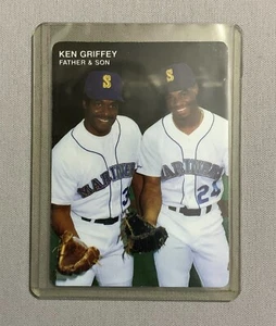 1991 Mother's Cookies Ken Griffey Jr. & Sr. #3 Mariners Baseball Card: NM-MT - Picture 1 of 3