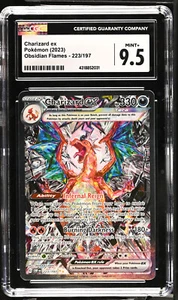 CGC M+ 9.5 Charizard ex SV03: Obsidian Flames 223/197 Holo Special Pokemon Mint - Picture 1 of 2