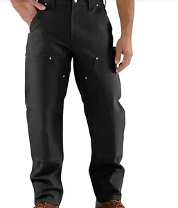 NUEVO PETO DE TRABAJO CARHARTT NEGRO PRECIO DE VENTA SUGERIDO POR EL FABRICANTE 110 £ - FALTAN ETIQUETAS - Imagen 1 de 2