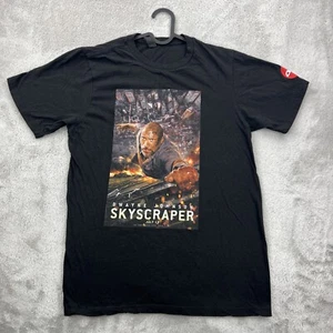 Skyscraper Shirt Mens Small Black The Rock Dwayne Johnson AMC Action Movie Promo - Picture 1 of 19