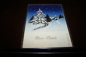 cartolina BUON NATALE - in rilievo - viaggiata, con francobollo e timbro - - Picture 1 of 1